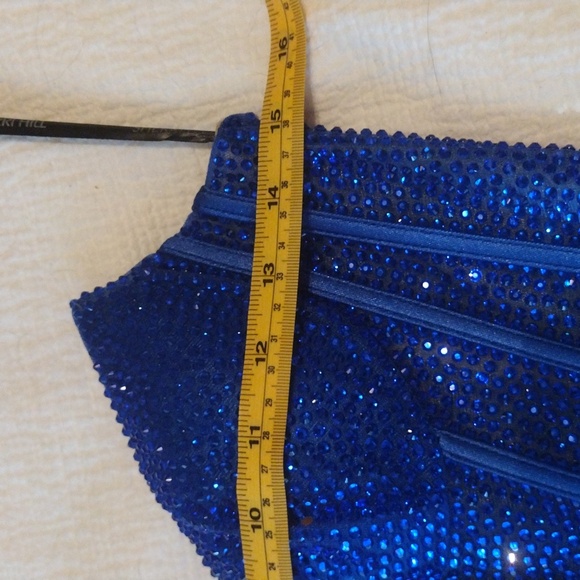 Sherri Hill Strapless Royal Blue Gown - Picture 15 of 15